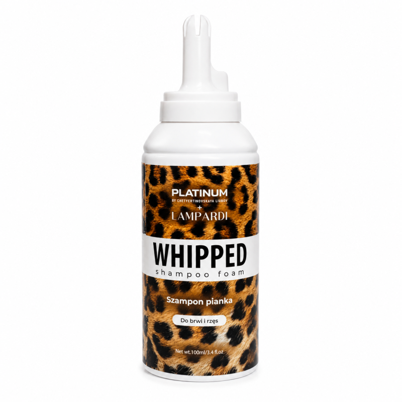 Szampon Piankowy do brwi i rzęs PLATINUM x LAMPARDI WHIPPED (100 ml)