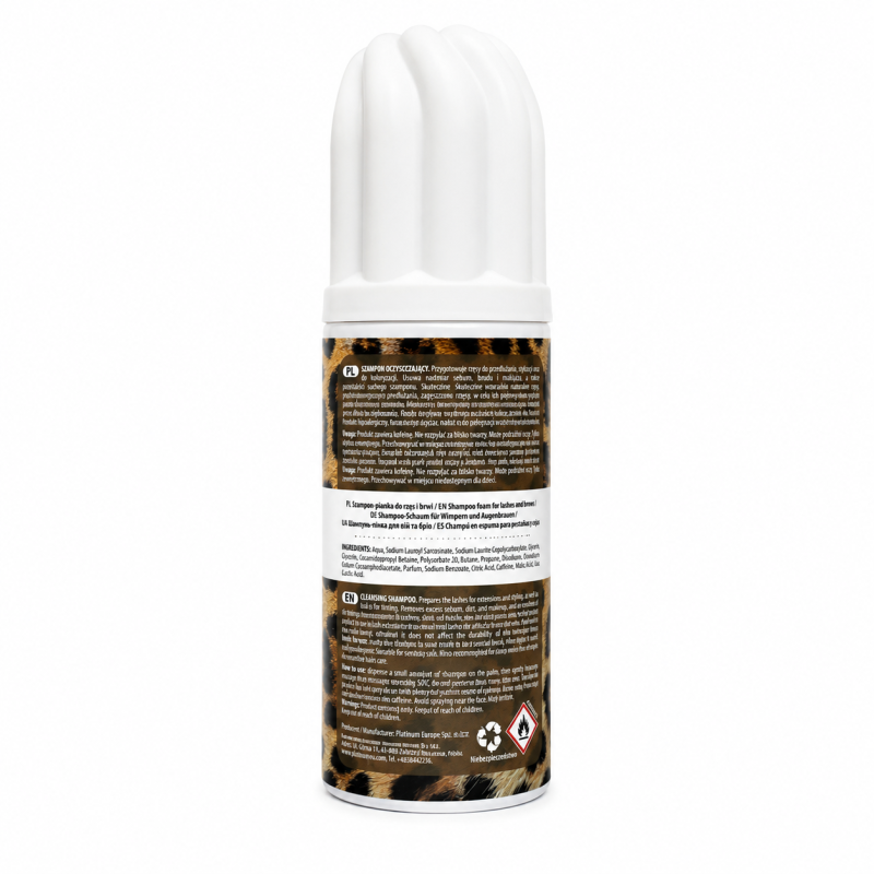 Szampon Piankowy do brwi i rzęs PLATINUM x LAMPARDI WHIPPED (100 ml)