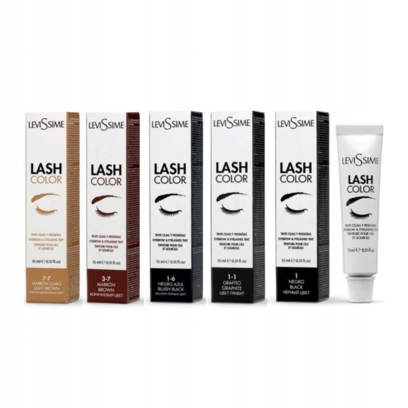Eyebrow and Eyelash Dye LeviSsime PLATINUM 15 ml - Graphite