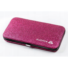 Etui na 6 pęset (cekiny) PLATINUM fioletowy