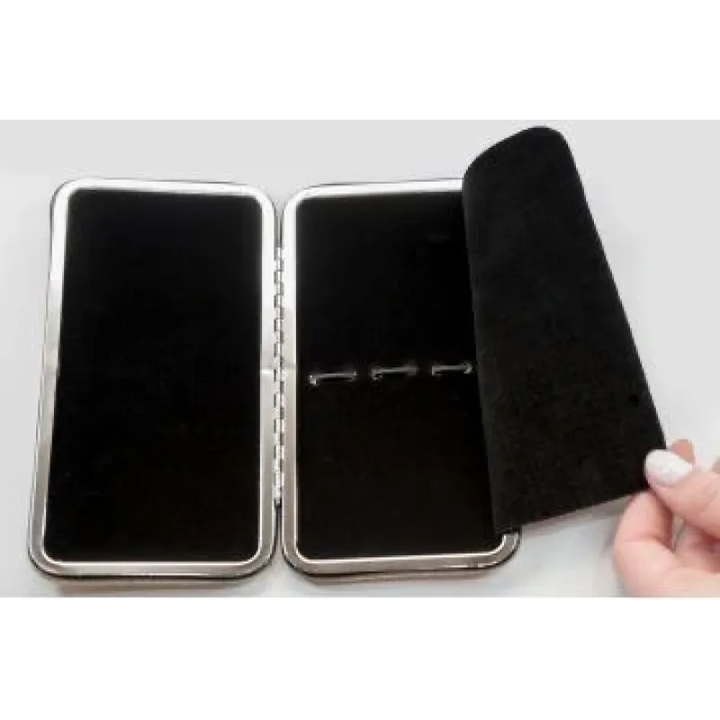 Case for 6 Tweezers (Glitter) PLATINUM gray