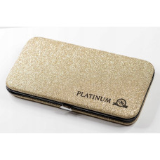 Case for 6 Tweezers (Glitter) PLATINUM gold