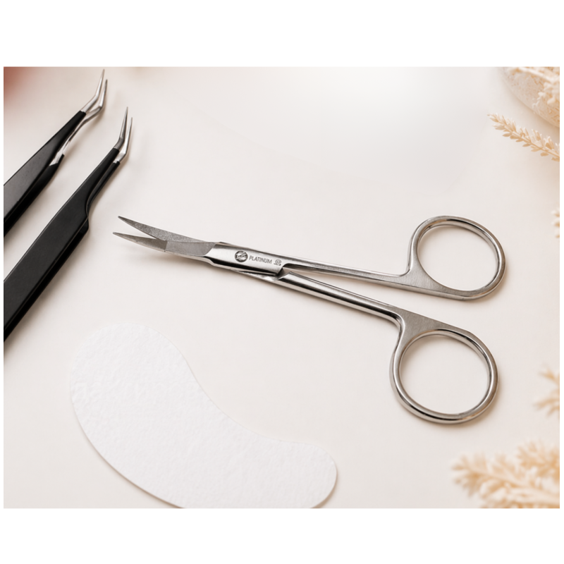 Straight Cosmetic Scissors PLATINUM
