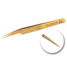 Tweezer for Lash Separation Straight Diamond gold PLATINUM