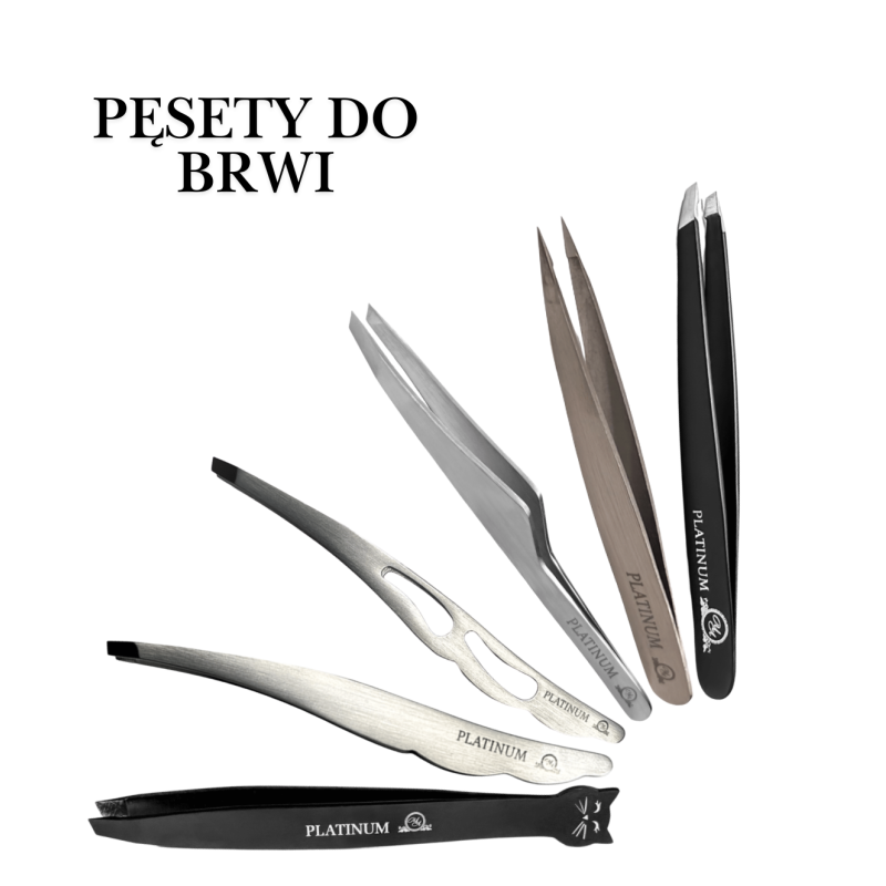 Pęseta do brwi Liść PLATINUM