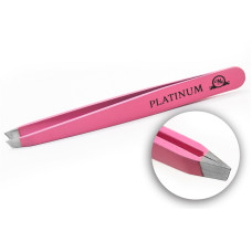 Professionelle Augenbrauenpinzette rosa PLATINUM