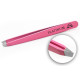 Professionelle Augenbrauenpinzette rosa PLATINUM