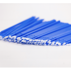 Mikroaplikatory Bezwłókienkowe Microbrush do Rzęs 100 szt. PLATINUM niebieski