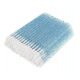 Fusselarme Velour-Applikatoren PLATINUM - 50 Stück blau mit Glitzer